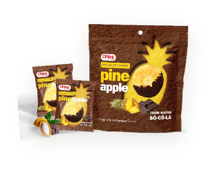 Chocolate-Dipped Pineapple packaging